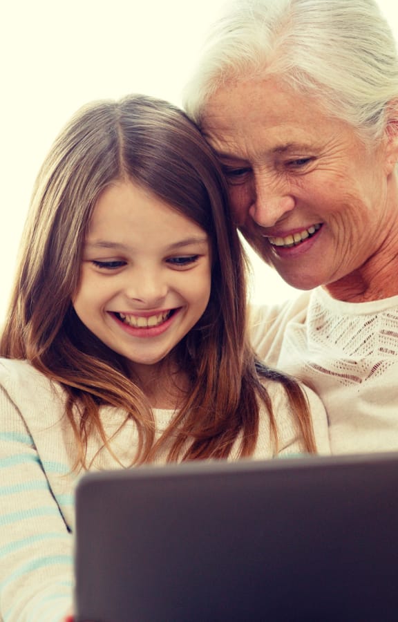 Grandmother enjoying some time with her grandaughter