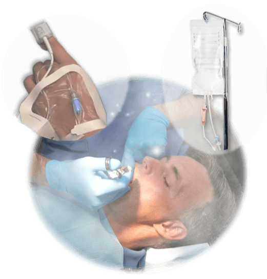 Man receiving IV Sedation